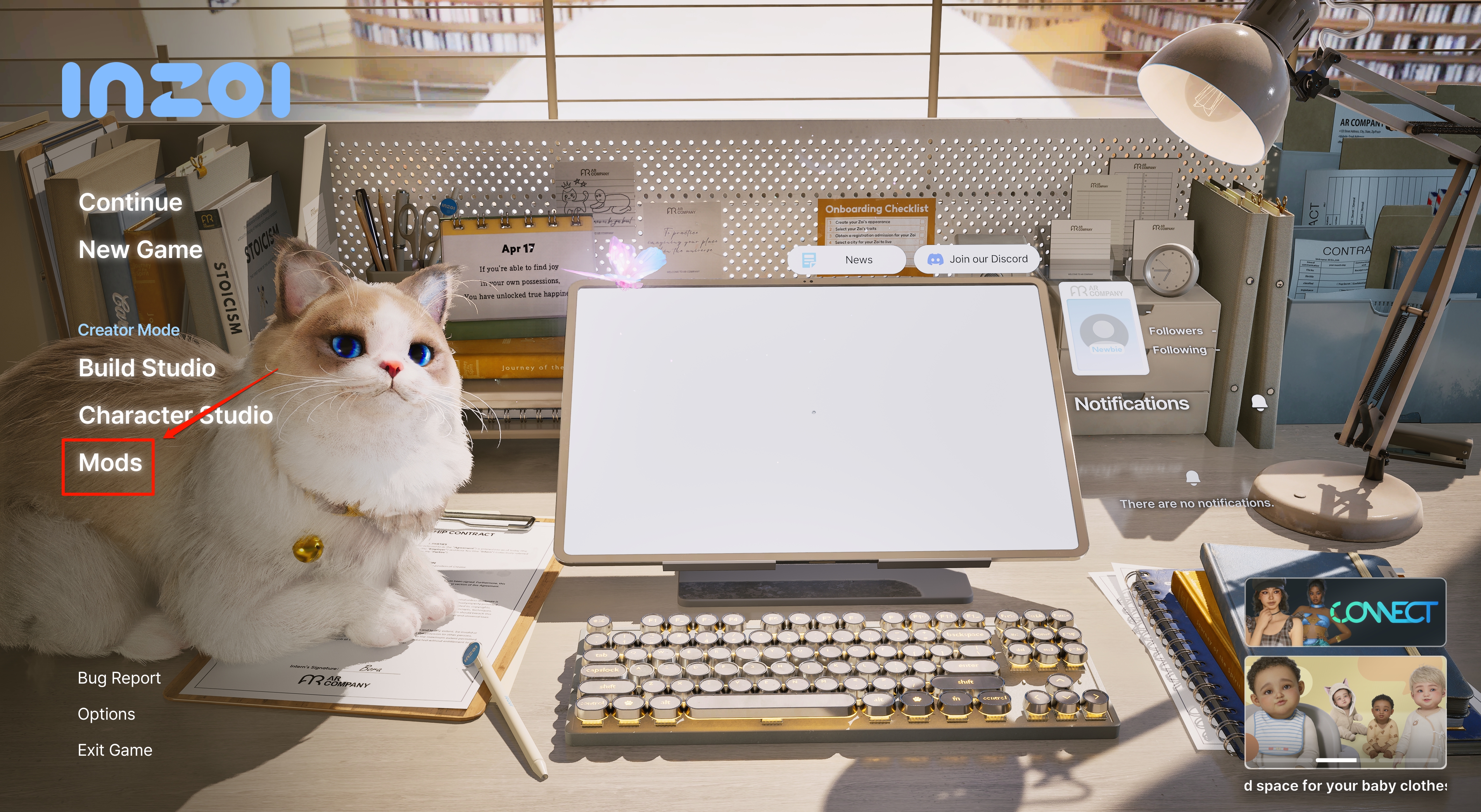 Accessing Mod Management