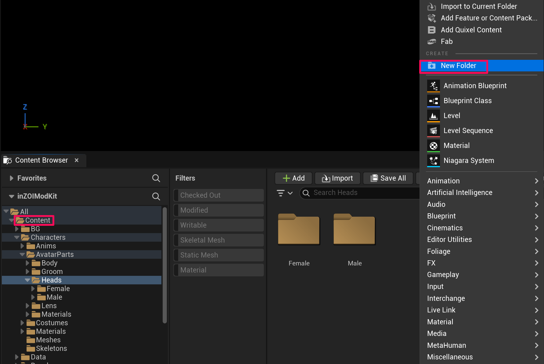 Create a Project Folder