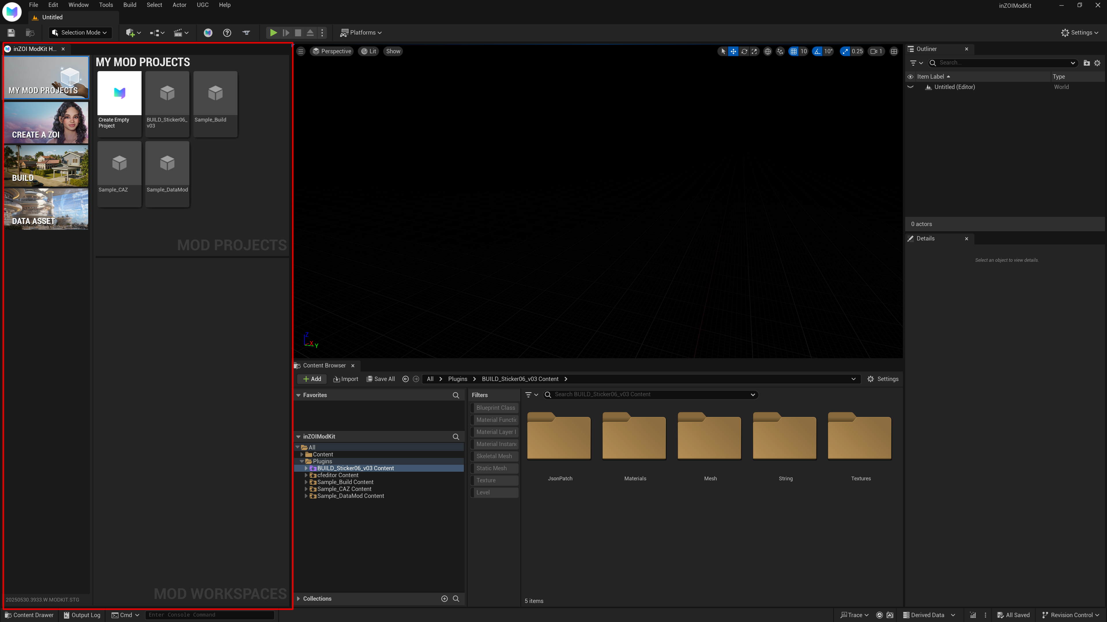 Editor UI Overview