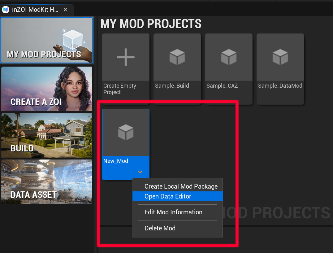Check Created Project