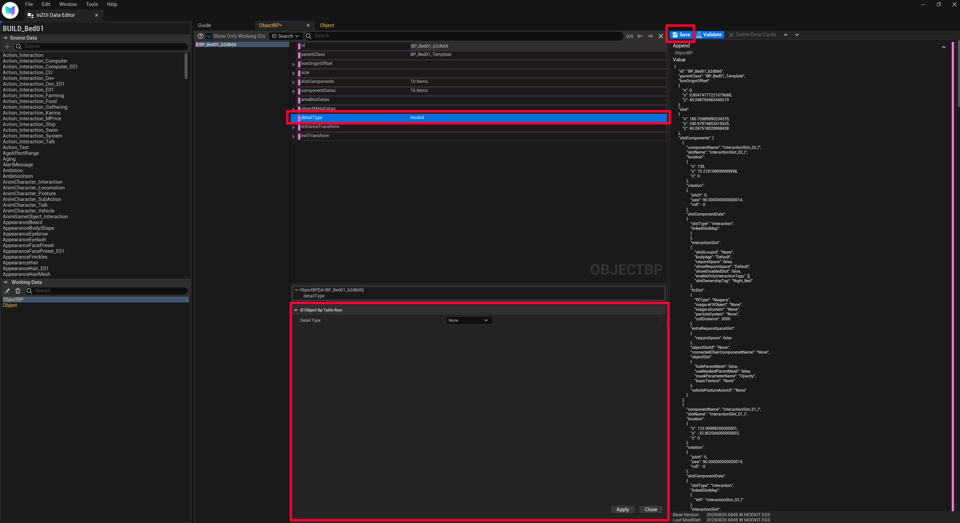 Detailed Editing & Save Process