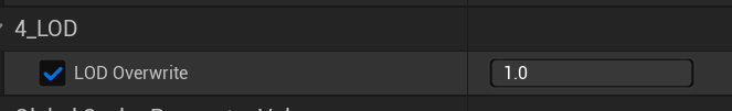 LOD Overwrite